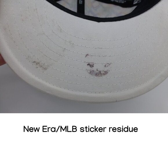New York Yankees New Era 7 1/2 Fitted Colorful Hat (has sticker residue) - Picture 6 of 13